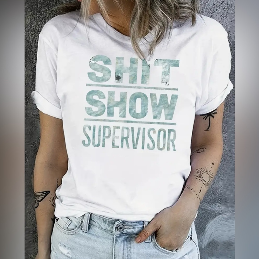 White Graphic Tee